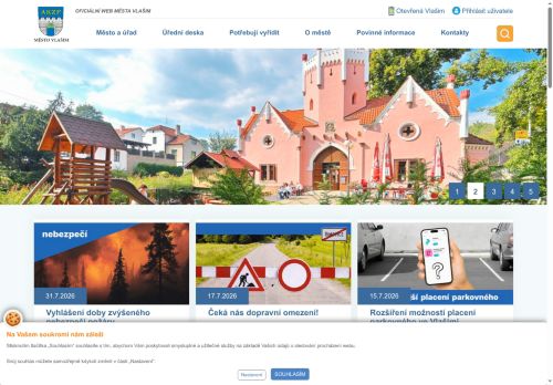 Zobrazit webové stránky Městský úřad Vlašim