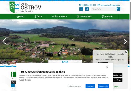 Zobrazit webové stránky Obecní úřad Ostrov