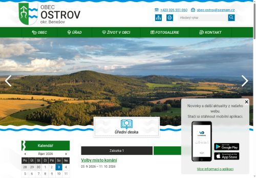 Zobrazit webové stránky Obecní úřad Ostrov