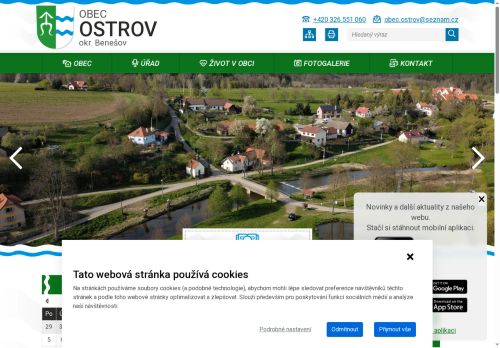 Zobrazit webové stránky Obecní úřad Ostrov