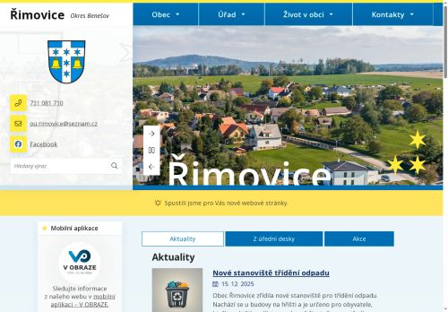 Zobrazit webové stránky Obecní úřad Řimovice