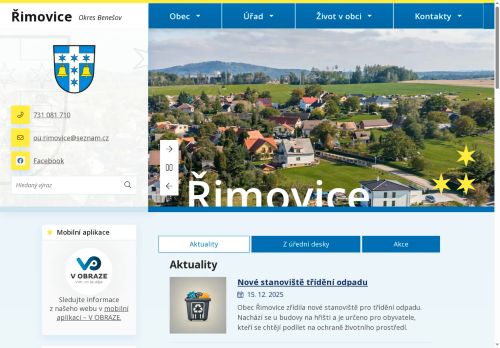 Zobrazit webové stránky Obecní úřad Řimovice