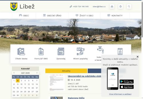 Zobrazit webové stránky Obecní úřad Libež