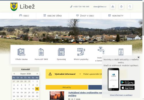 Zobrazit webové stránky Obecní úřad Libež