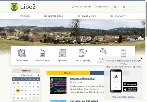 Zobrazit webové stránky Obecní úřad Libež