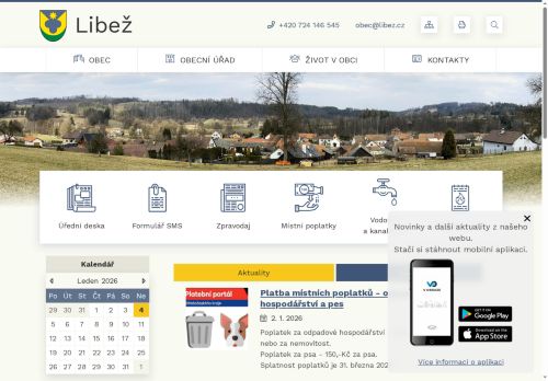 Zobrazit webové stránky Obecní úřad Libež