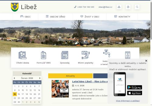Zobrazit webové stránky Obecní úřad Libež