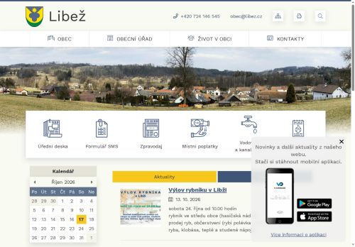 Zobrazit webové stránky Obecní úřad Libež