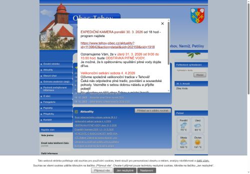 Zobrazit webové stránky Obecní úřad Tehov