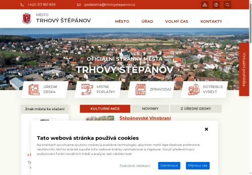 Zobrazit webové stránky Městský úřad Trhový Štěpánov
