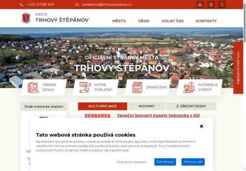 Zobrazit webové stránky Městský úřad Trhový Štěpánov