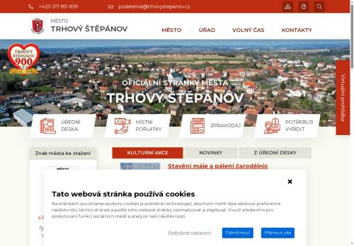 Zobrazit webové stránky Městský úřad Trhový Štěpánov