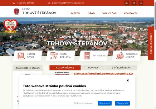 Zobrazit webové stránky Městský úřad Trhový Štěpánov