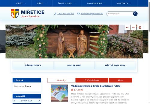 Zobrazit webové stránky Obecní úřad Miřetice