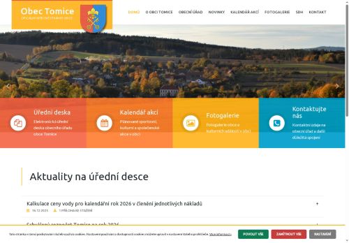 Zobrazit webové stránky Obecní úřad Tomice