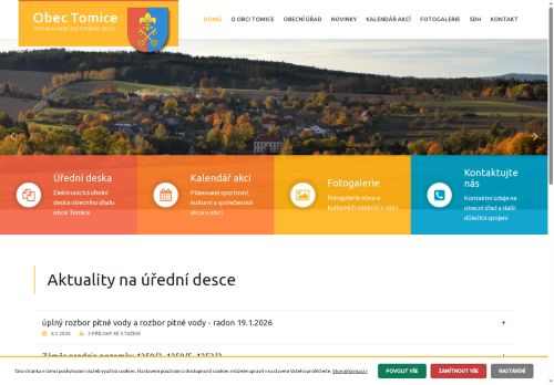 Zobrazit webové stránky Obecní úřad Tomice