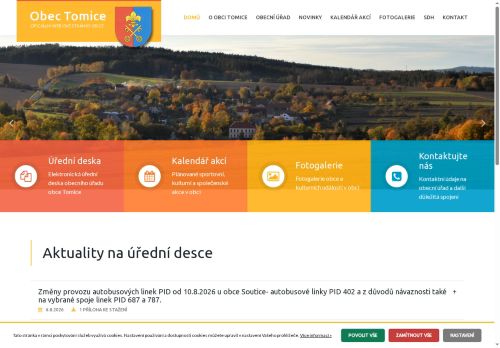 Zobrazit webové stránky Obecní úřad Tomice