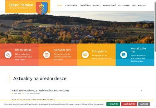 Zobrazit webové stránky Obecní úřad Tomice
