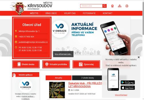 Zobrazit webové stránky Úřad městyse Křivsoudov