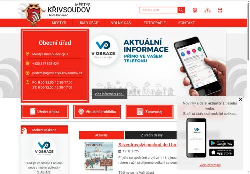 Zobrazit webové stránky Úřad městyse Křivsoudov