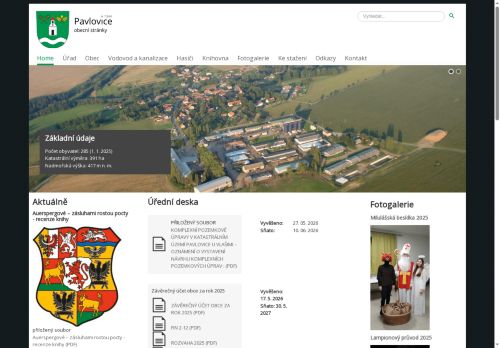 Zobrazit webové stránky Obecní úřad Pavlovice