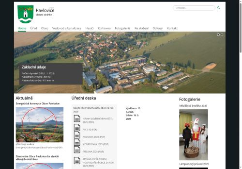 Zobrazit webové stránky Obecní úřad Pavlovice