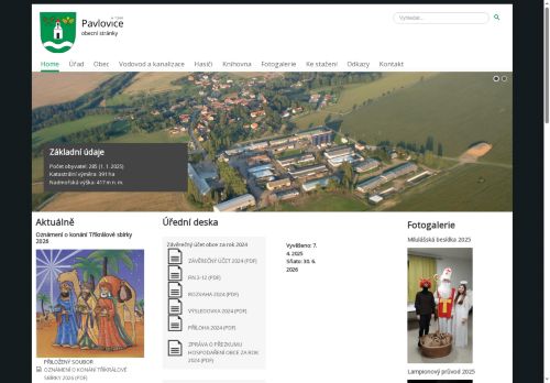 Zobrazit webové stránky Obecní úřad Pavlovice