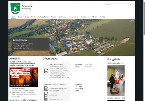 Zobrazit webové stránky Obecní úřad Pavlovice