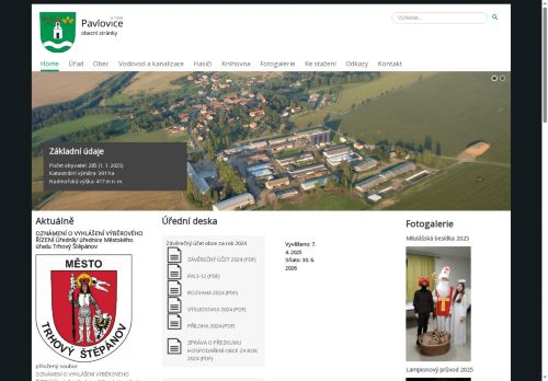 Zobrazit webové stránky Obecní úřad Pavlovice