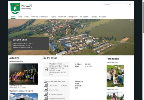 Zobrazit webové stránky Obecní úřad Pavlovice