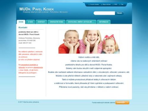 Praktický lékař pro děti a dorost - MUDr. Pavel Kosek