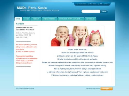 Praktický lékař pro děti a dorost - MUDr. Pavel Kosek