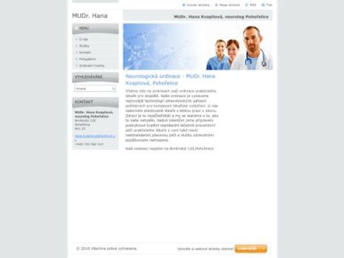 Neurologická ambulance - MUDr. Hana Kvapilová