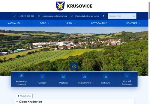 Zobrazit webové stránky Obecní úřad Krušovice