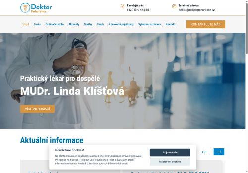 Zobrazit webové stránky Praktický lékař pro dospělé - MUDr. Linda Bočková