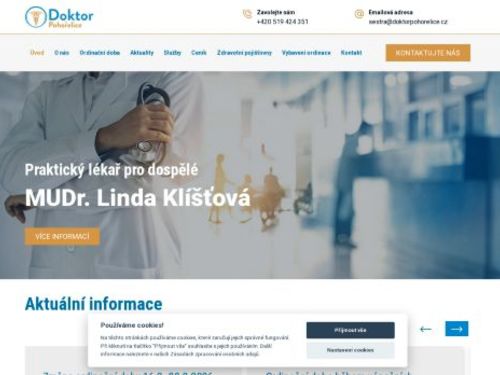 Praktický lékař pro dospělé - MUDr. Linda Bočková