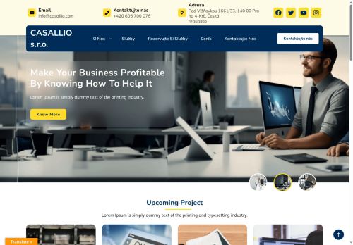 CASALLIO s.r.o. nabízí práci na pozici Obchodní referenti v obci Praha