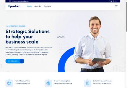 Webové stránky Symetrica Media s.r.o., Praha