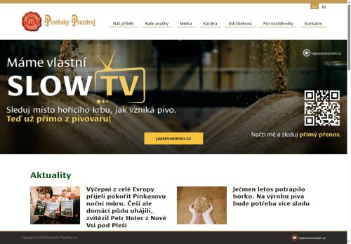 Zobrazit webové stránky Plzeňský Prazdroj