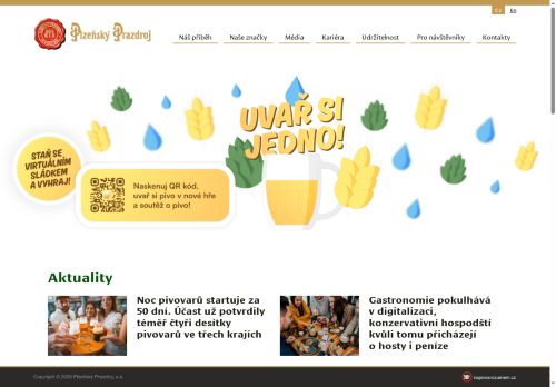 Zobrazit webové stránky Plzeňský Prazdroj