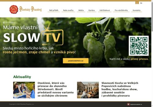 Zobrazit webové stránky Plzeňský Prazdroj
