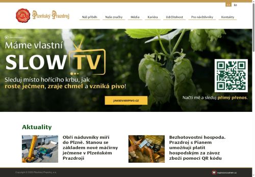 Zobrazit webové stránky Plzeňský Prazdroj