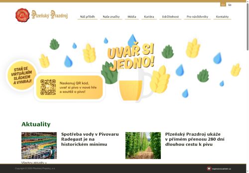 Zobrazit webové stránky Plzeňský Prazdroj