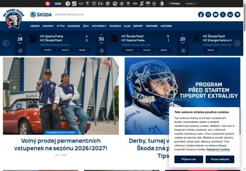 Zobrazit webové stránky HC Škoda Plzeň