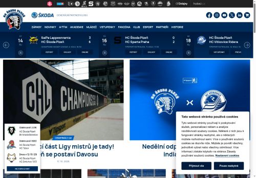Zobrazit webové stránky HC Škoda Plzeň