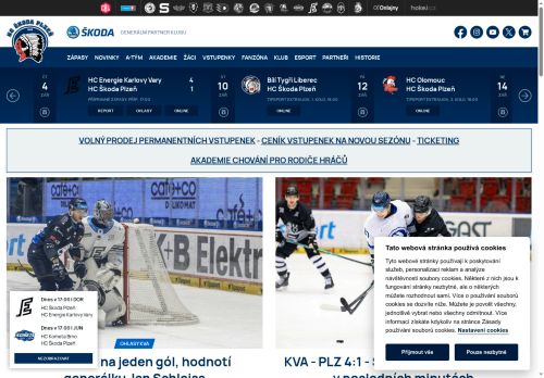 Zobrazit webové stránky HC Škoda Plzeň