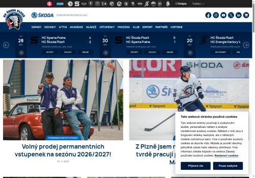 Zobrazit webové stránky HC Škoda Plzeň