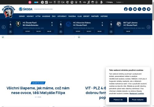 Zobrazit webové stránky HC Škoda Plzeň