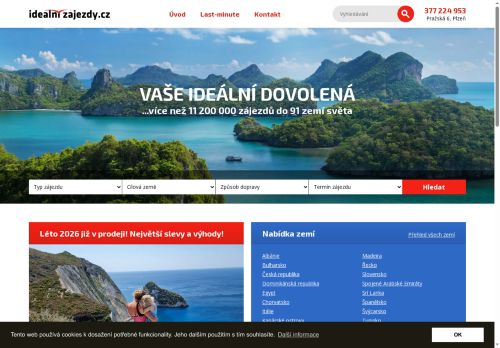 Zobrazit webové stránky Cestovní agentura Ideal-tour Plzeň