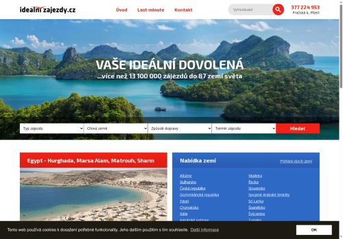 Zobrazit webové stránky Cestovní agentura Ideal-tour Plzeň